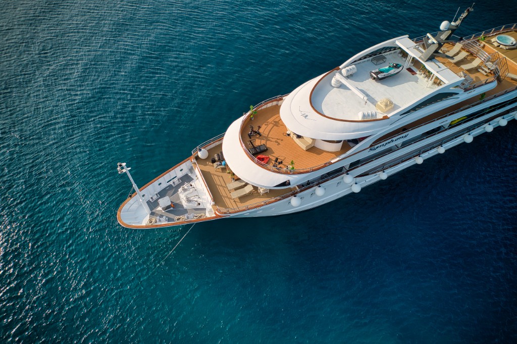 M/S Symphony from above